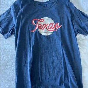 Texas Graphic Blue Men's T-Shirt